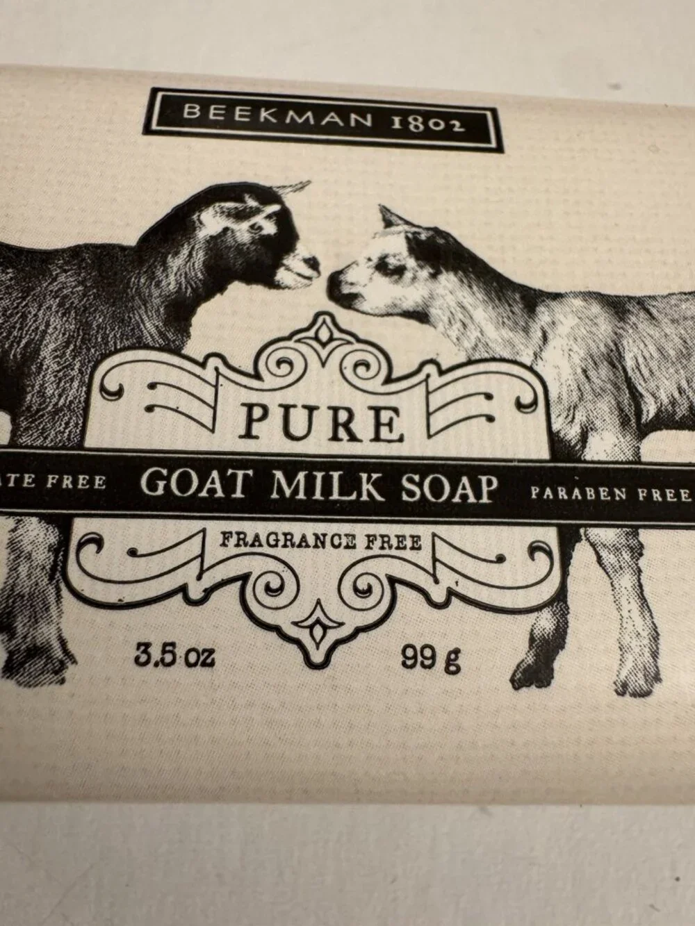 Beekman 1802 Pure Goat Milk Soap Fragrance Free 3.5 oz W5